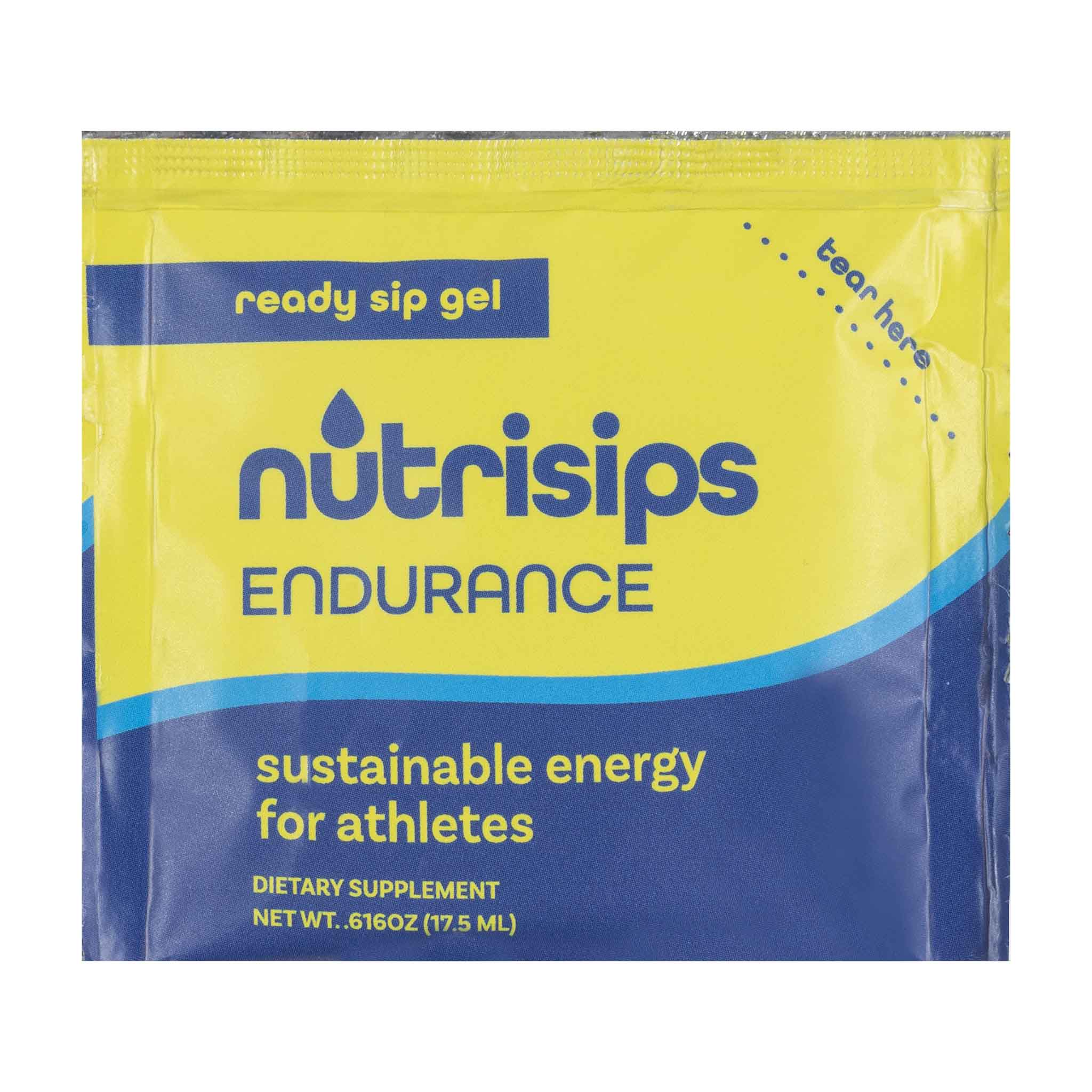 Front view Nutrisips Endurance Ready to Sip Gel - Single Serve Packet