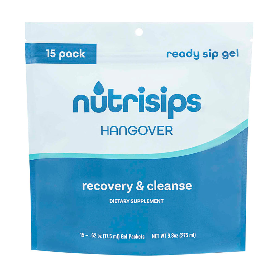 Nutrisips Hangover Ready to Sip Gel - 15 Count Bag