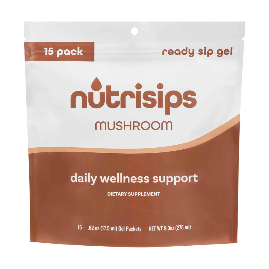 Nutrisips Mushroom Ready to Sip Gel - 15 Count Bag