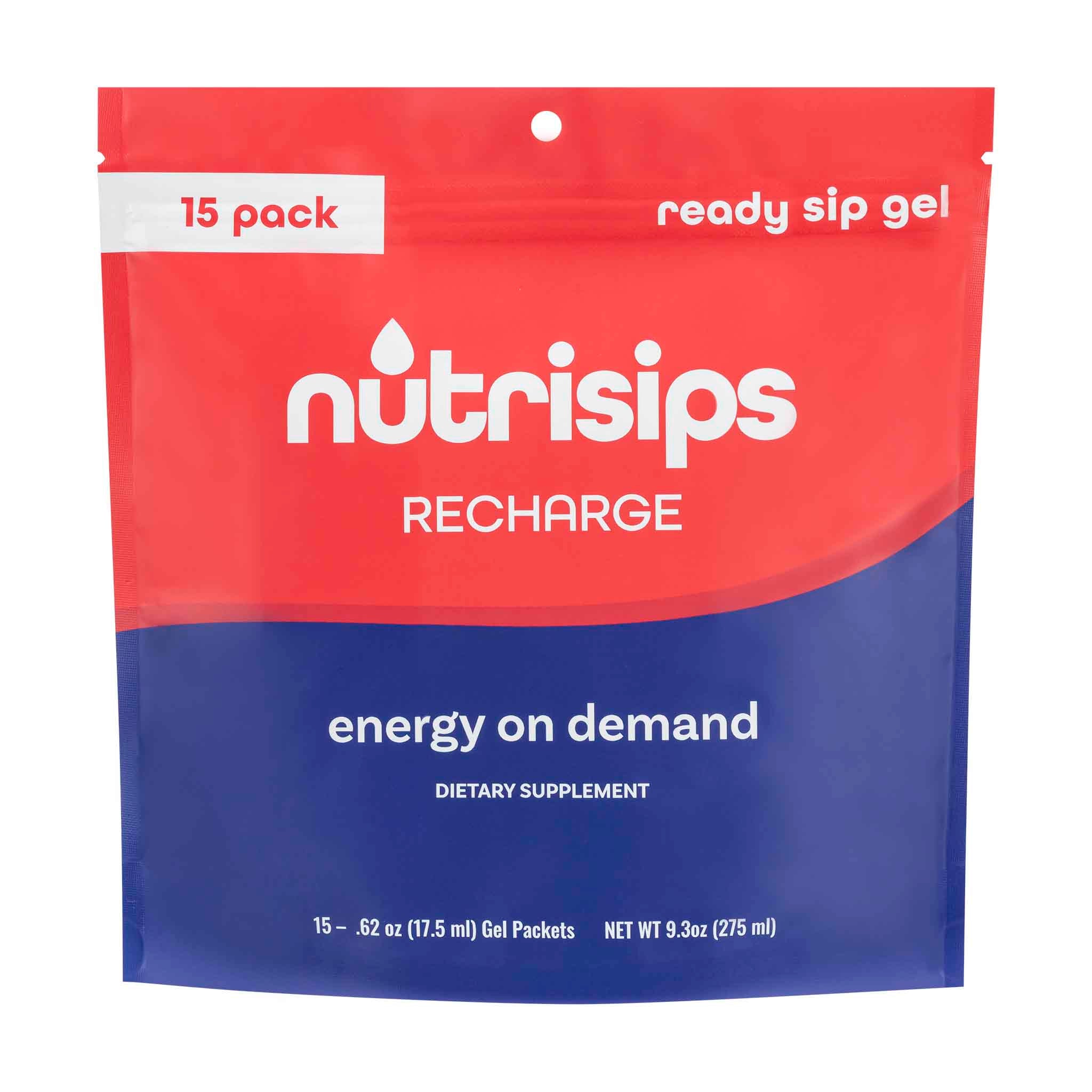 Nutrisips Recharge Ready to Sip Gel - 15 count bag