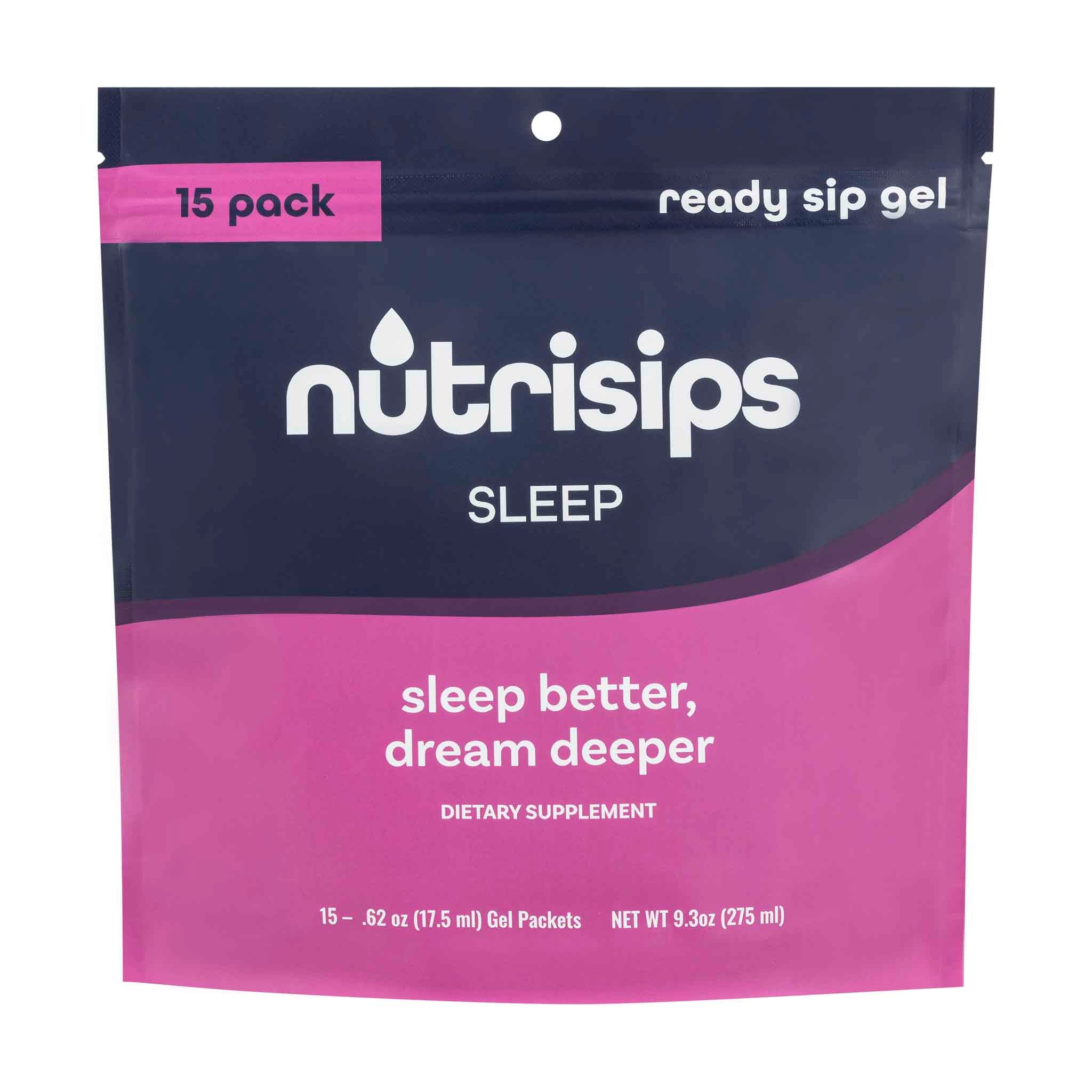 Nutrisips Sleep Ready to Sip Gel 15 Count