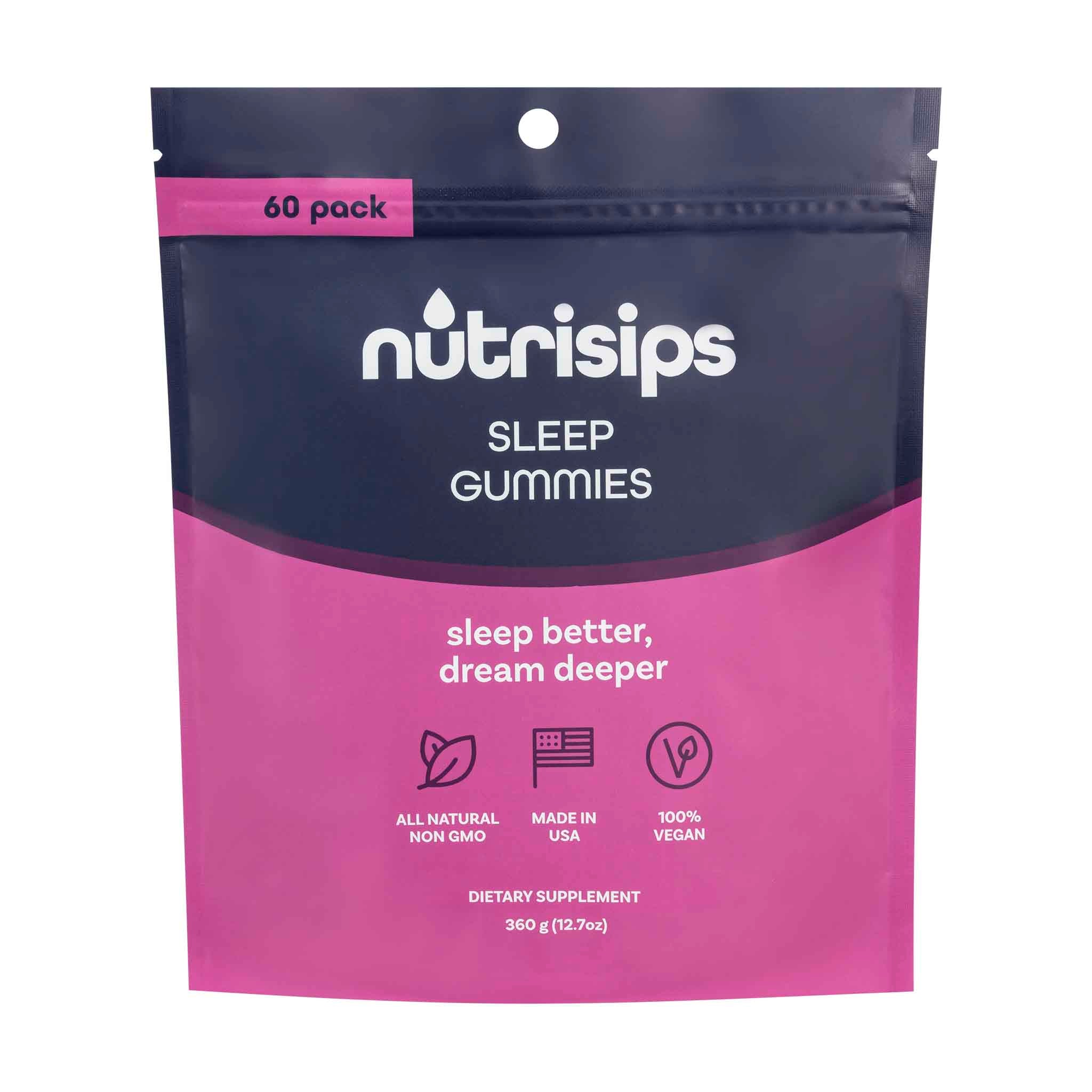 Nutrisips Sleep Gummies Supplement 60 Count