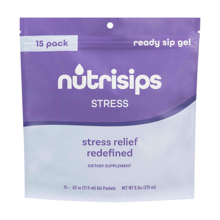 Nutrisips Stress Ready to Sip Gel 15 Count