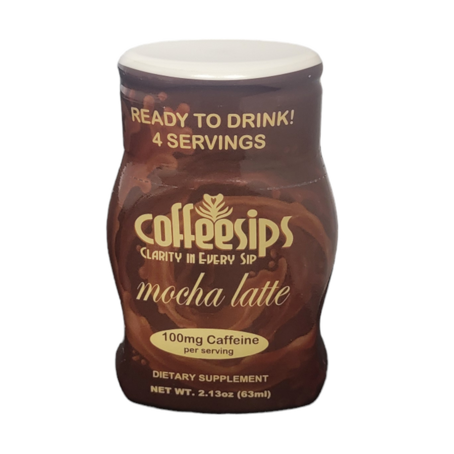 Coffeesips Mocha Latte Dietary Supplement 4 Servings Bottle