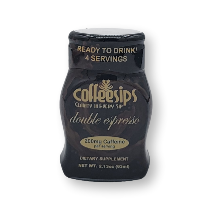 DOUBLE EXPRESSO COFFEESIPS 4 SERVING SQUEEZE BOTTLE (DOUBLE THE CAFFEINE 200MG PER SERVING)